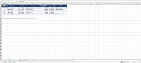 excel veresiye defteri 2