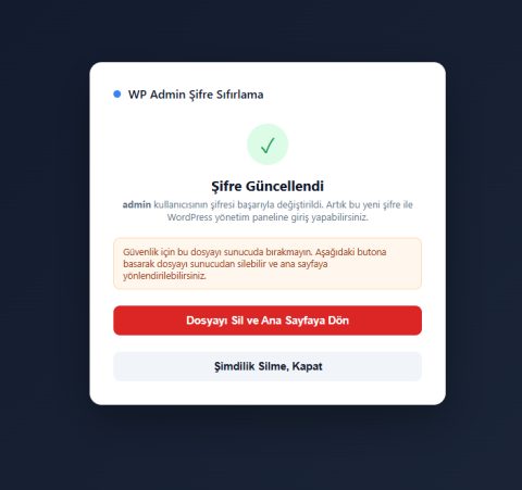 wordpress admin şifre sıfırlama 3
